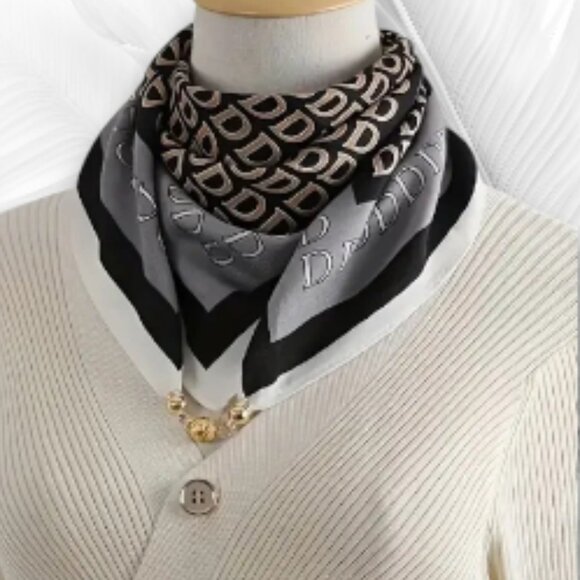 Luxury Print Women's Scarf Neck Tie Scarf Bandana Boho Style - Picture 1 of 5